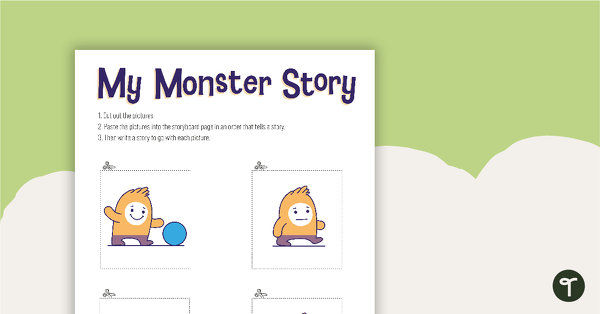 My Monster Story Template teaching resource