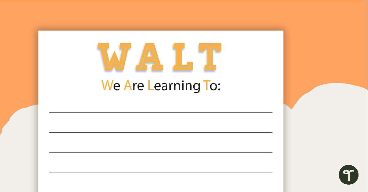 WALT, WILF, TIB, WINK, WAGOLL and TILT Upper Grades Posters teaching resource