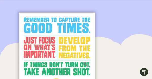 Go to Focus on What's Important - Motivational Poster teaching resource