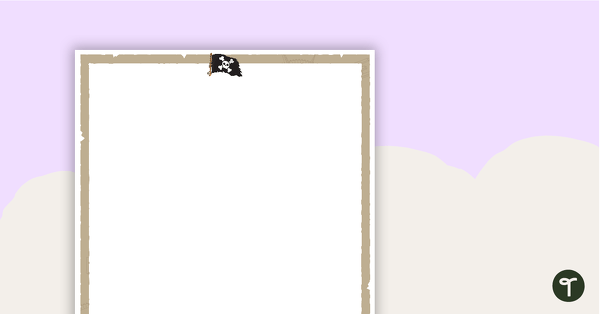 Go to Pirates - Portrait Page Border teaching resource