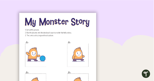 Preview image for My Monster Story Template - teaching resource