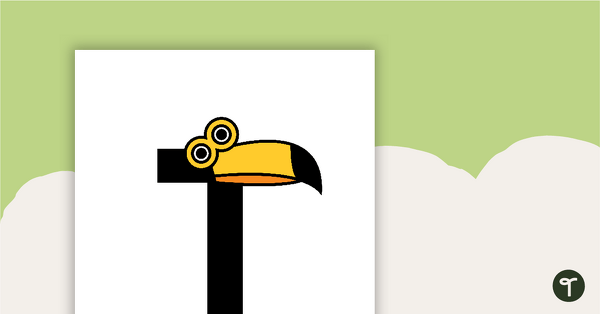 Preview image for Letter Craft Activity - 'T' is For Toucan - teaching resource