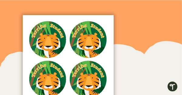 Go to Terrific Tigers - Star Student Badges teaching resource