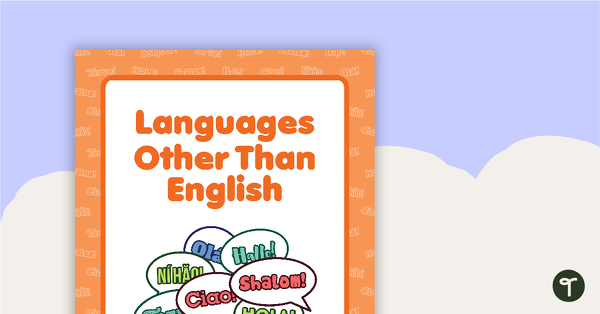 Go to Languages Other Than English Book Cover - Version 2 teaching resource