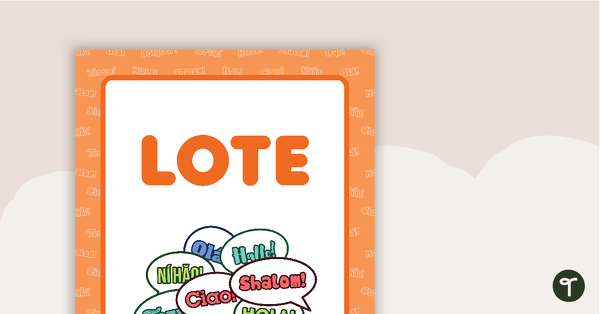 LOTE Book Cover - Version 2 teaching resource