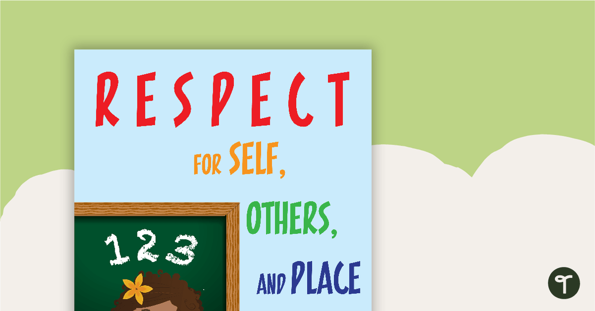 Respect For Self, Others and Place Posters teaching resource