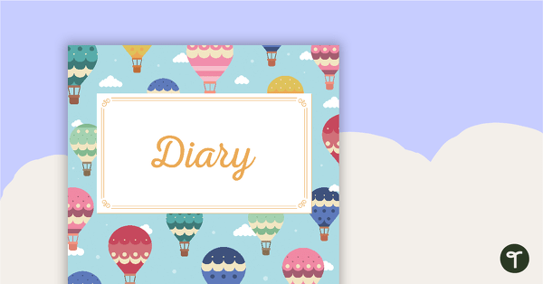 Go to Hot Air Balloons - Diary Cover teaching resource