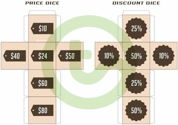 Roll Me a Discount! Board Game teaching resource