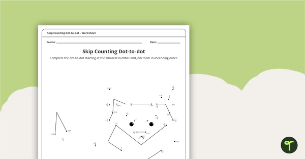 Complex Dot-to-dot – Fractions and Decimals (Cat) – Worksheet teaching resource