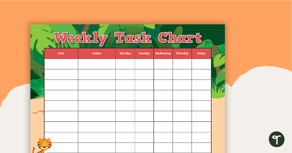 Go to Terrific Tigers - Weekly Task Chart teaching resource