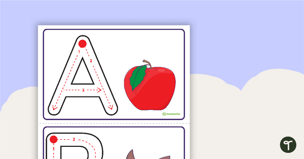 Image of Uppercase Letter Formation Task Cards