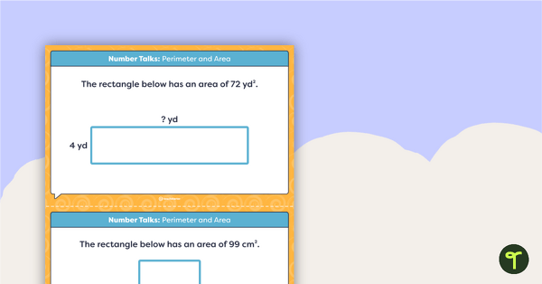 Image of Number Talks - Perimeter and Area Task Cards