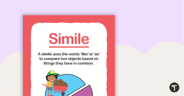 Preview image for Simile Poster for Young Students - teaching resource