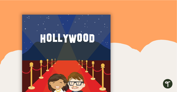 Hollywood - Title Poster teaching resource