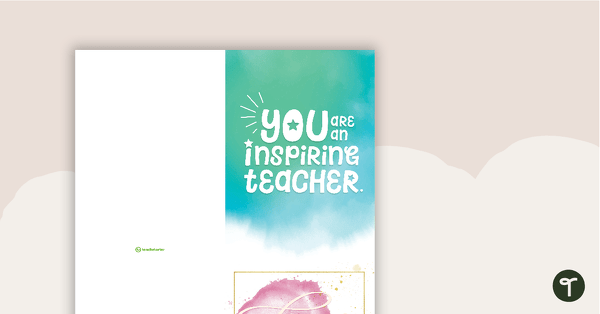 Go to Teacher Colleague "Thank You" Card teaching resource