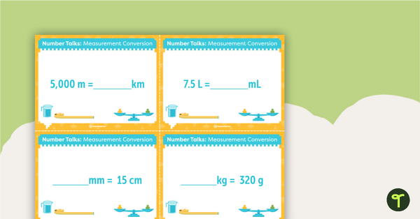 Go to Number Talks - Measurement Conversion Task Cards teaching resource
