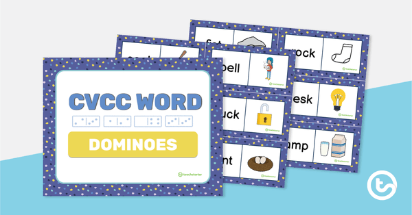 Image of CVCC Word Dominoes
