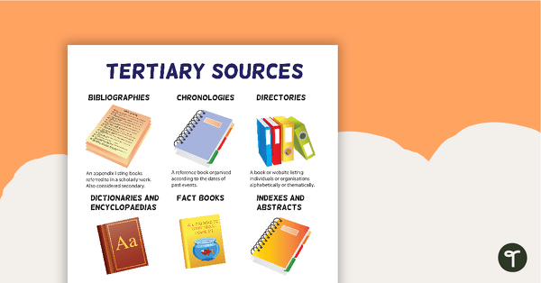 Preview image for Tertiary Sources Poster (Version 2) - teaching resource
