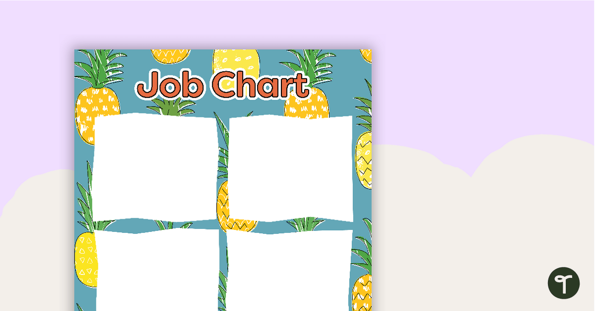 Pineapples - Job Chart teaching resource