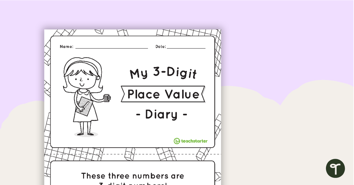 My 3-Digit Place Value Diary teaching resource