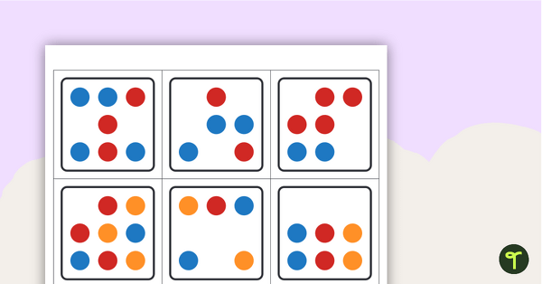 Preview image for Subitising Dice - Numbers 1 to 9 - teaching resource