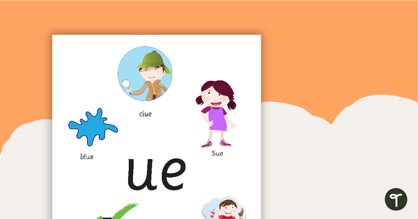 Preview image for Ue Diphthong Poster - teaching resource
