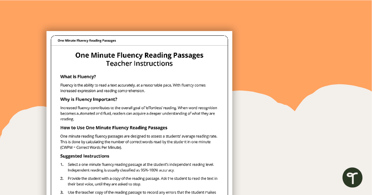 Fluency Reading Passage - A Day at the Zoo (Year 1) teaching resource