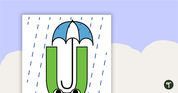 Preview image for Letter Craft Activity - 'U' is For Umbrella - teaching resource