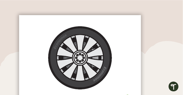 Car Lights and Wheels Cut Outs teaching resource