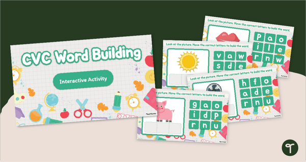 Preview image for CVC Word Building Activity - teaching resource