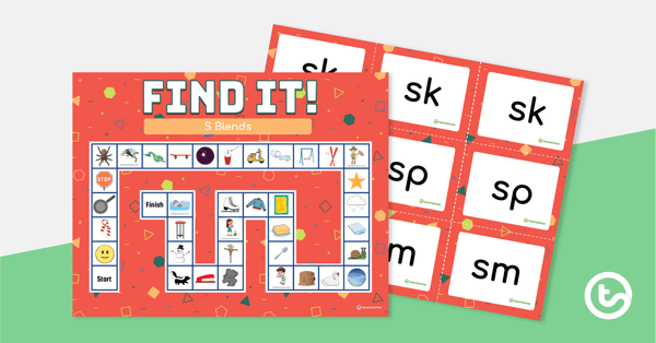 Preview image for FIND IT! S Blends Board Game - teaching resource