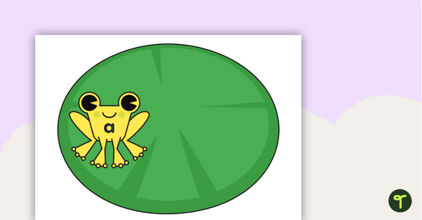 SATPIN Matching Activity - Frog and Lily Pads teaching resource