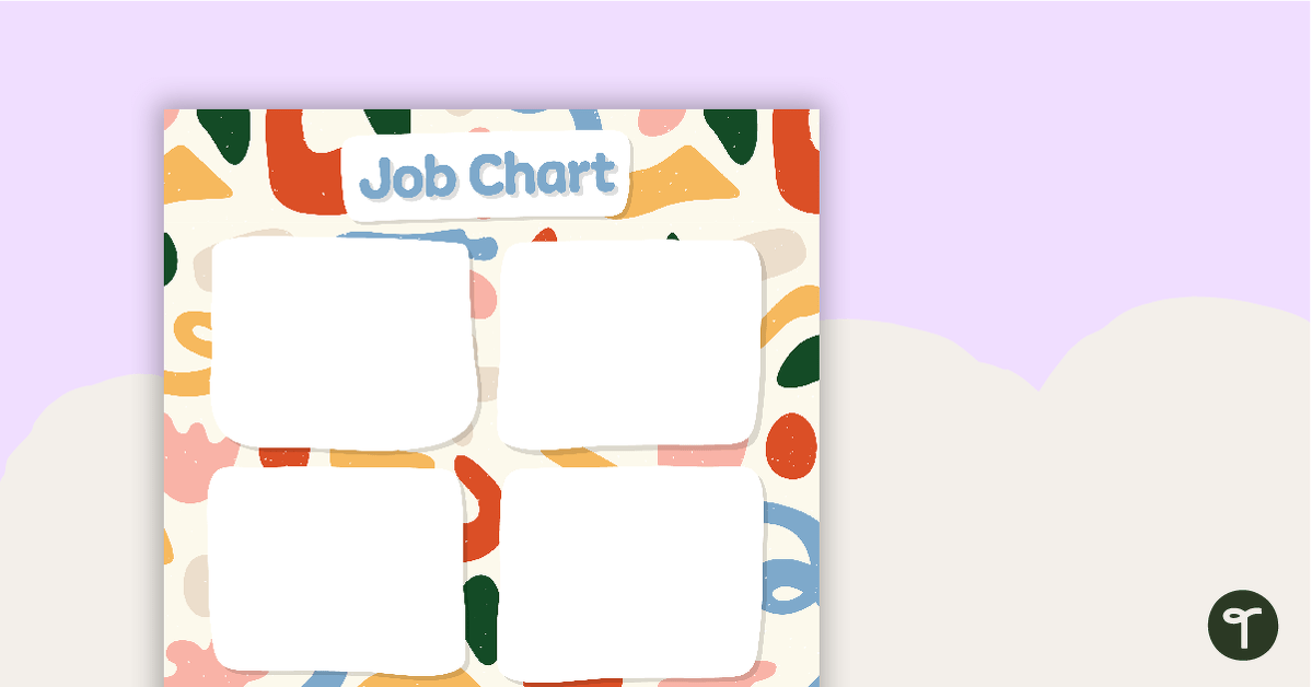 Abstract Pattern – Job Chart teaching resource