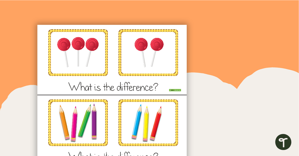 'What is the Difference?' Cards teaching resource