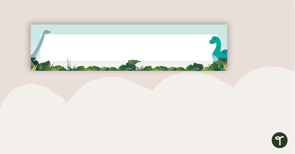 Dinosaurs - Display Banner teaching resource