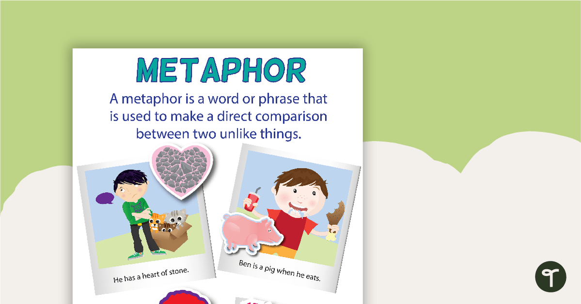 Metaphors Poster teaching resource