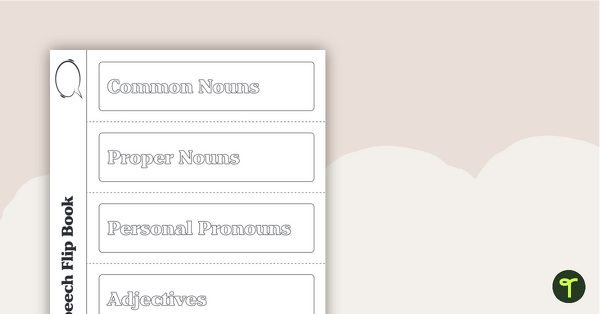 Go to Parts of Speech Flip Book teaching resource