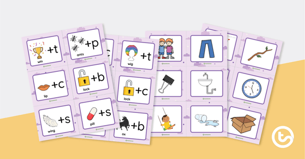 Go to Phoneme Addition Match-Up Activity teaching resource