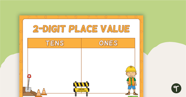 Go to Tens and Ones 2-Digit Place Value Mat teaching resource