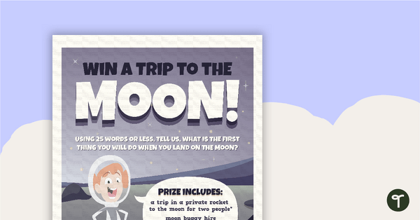 Go to Win a Trip to the Moon – Worksheet teaching resource