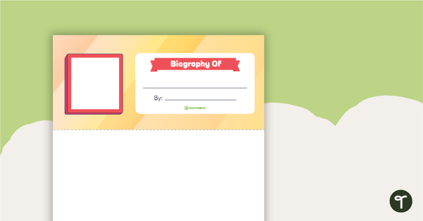 Go to Biography Flip Book Template teaching resource