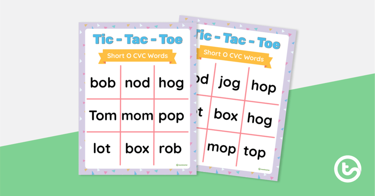 Math Tic Tac Toe K, 1st & 2nd Grade