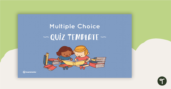 Multiple Choice Generic Quiz PowerPoint - Template teaching resource