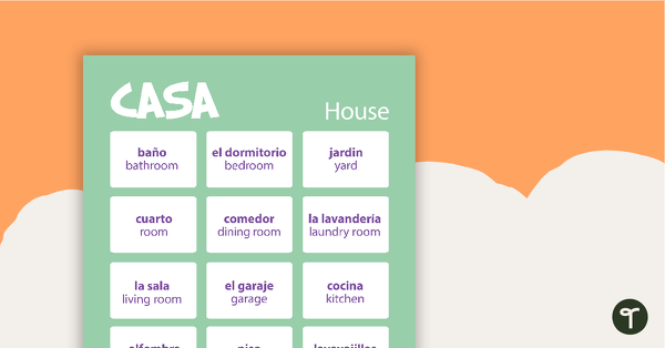 Go to House - Spanish Language Poster teaching resource