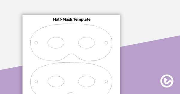Preview image for Half-Mask Template - teaching resource
