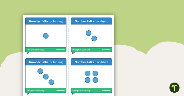Preview image for Number Talks - Subitising Task Cards - teaching resource