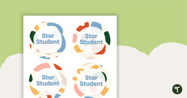 Go to Abstract Pattern – Star Student Badges teaching resource