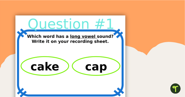 Move It! - Long and Short Vowel 'A' PowerPoint Game teaching resource