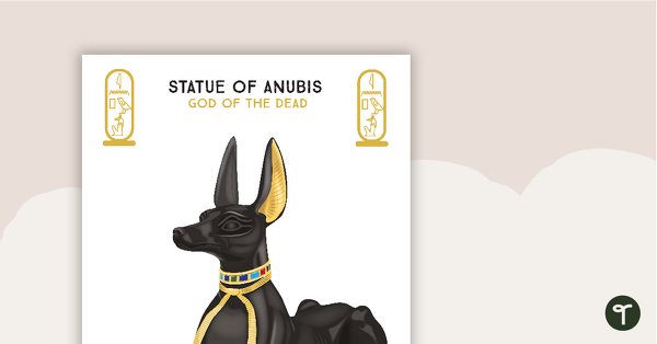 Go to Statue of Anubis - God of the Dead Poster teaching resource