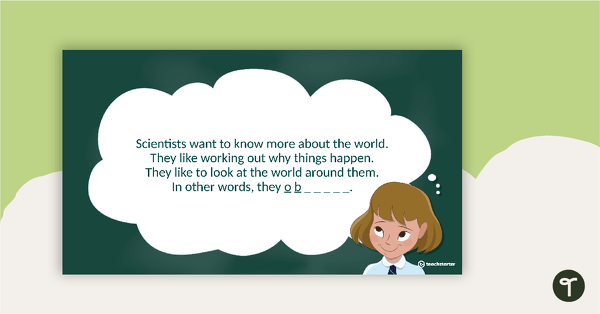 Thinking Like a Scientist PowerPoint teaching resource